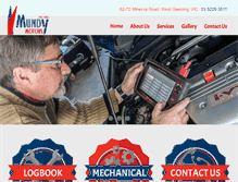 Tablet Screenshot of mundymotors.com.au